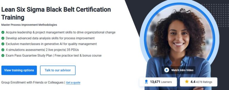 Six Sigma Black Belt Certification