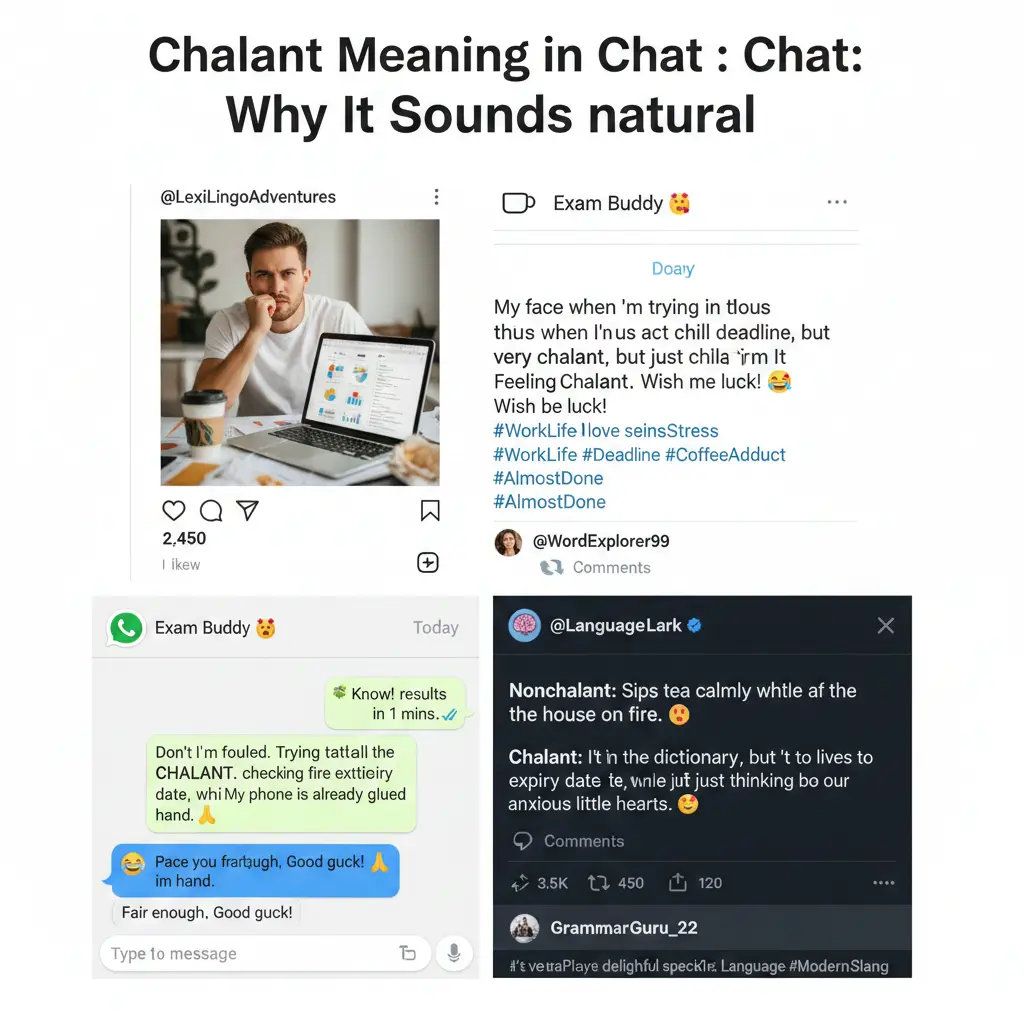 Chalant meaning in instagram
