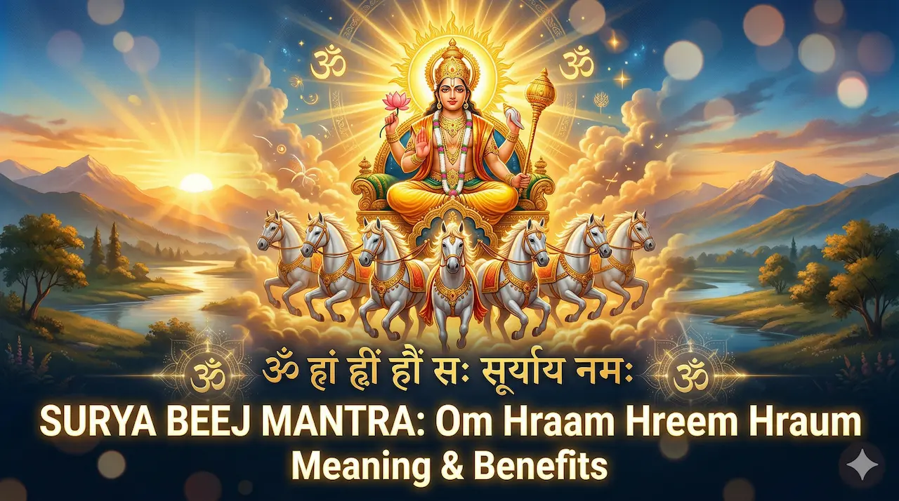 Surya Beej Mantra Om Hraam Hreem Hraum — Meaning & Benefits