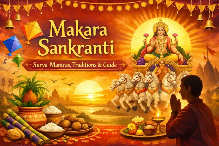 makara sankranti surya mantra banner
