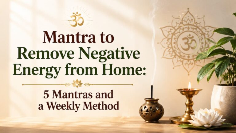 Mantra to Remove Negative Energy from Home: 5 Mantras and a Weekly Method