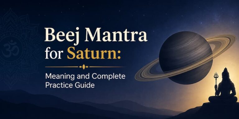 Beej Mantra for Saturn: Meaning and Complete Practice Guide
