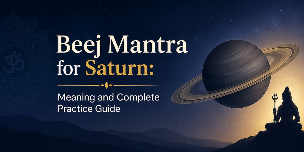 Beej Mantra for Saturn: Meaning and Complete Practice Guide