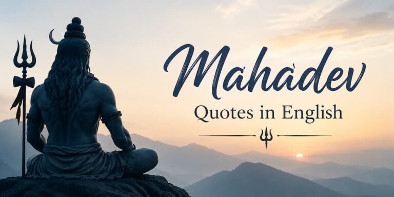 Mahadev Quotes in English – 100+ Lord Shiva Wisdom Quotes on Life, Motivation and Instagram