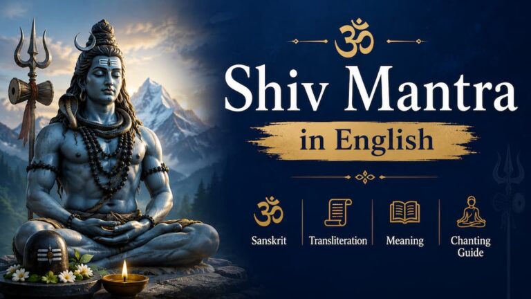 Shiv Mantra in English Banner