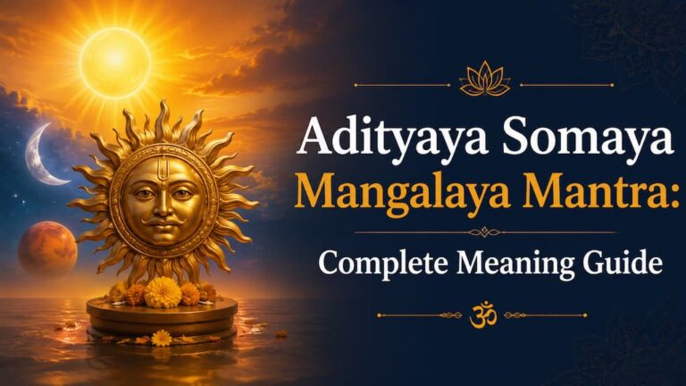 Adityaya Somaya Mangalaya Mantra: Complete Meaning Guide Banner