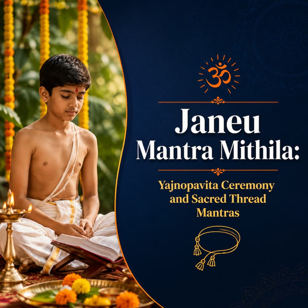 Janeu Mantra in the Mithila Tradition: Yajnopavita Ceremony and Mantras Banner