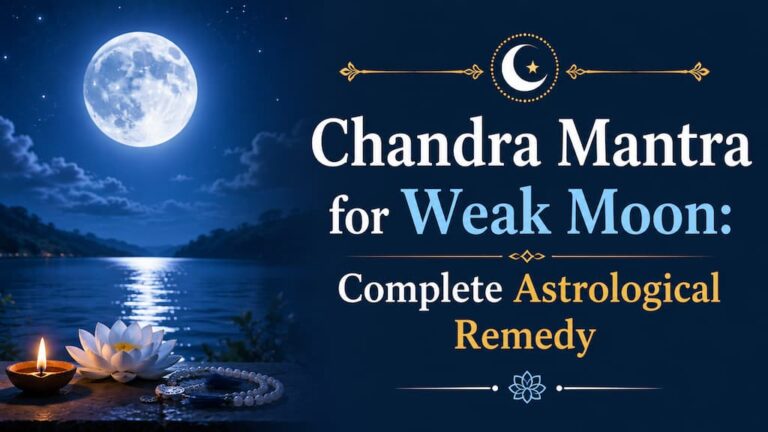Chandra Mantra for Weak Moon: Complete Astrological Remedy