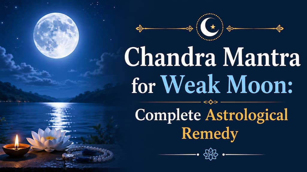 Chandra Mantra for Weak Moon: Complete Astrological Remedy